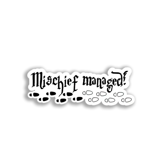 Mischief Managed! Fußspuren Sticker