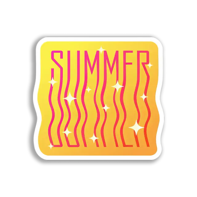 Summer Vibes Graphic Sticker