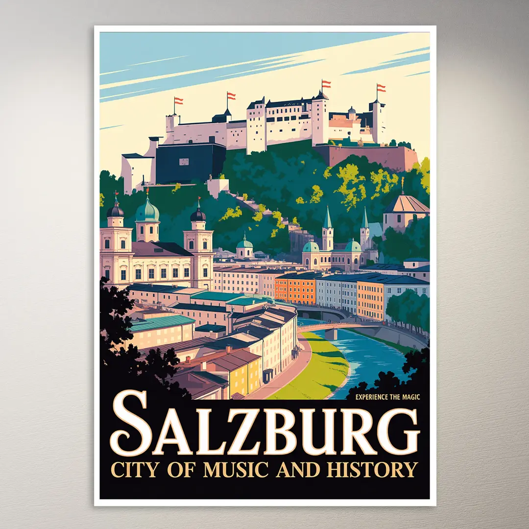 Salzburg Reiseposter