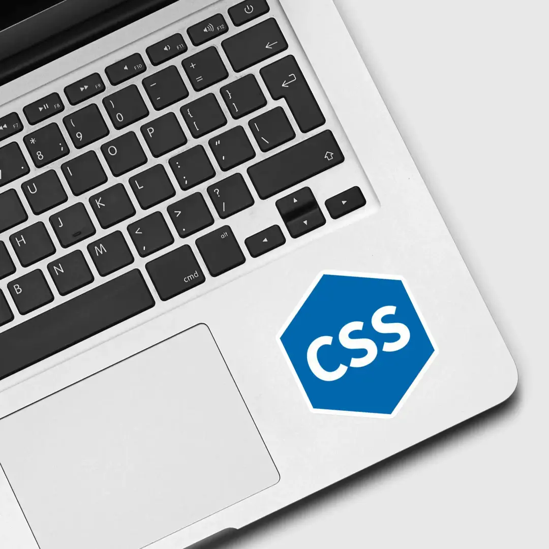ملصق CSS سداسي أبيض