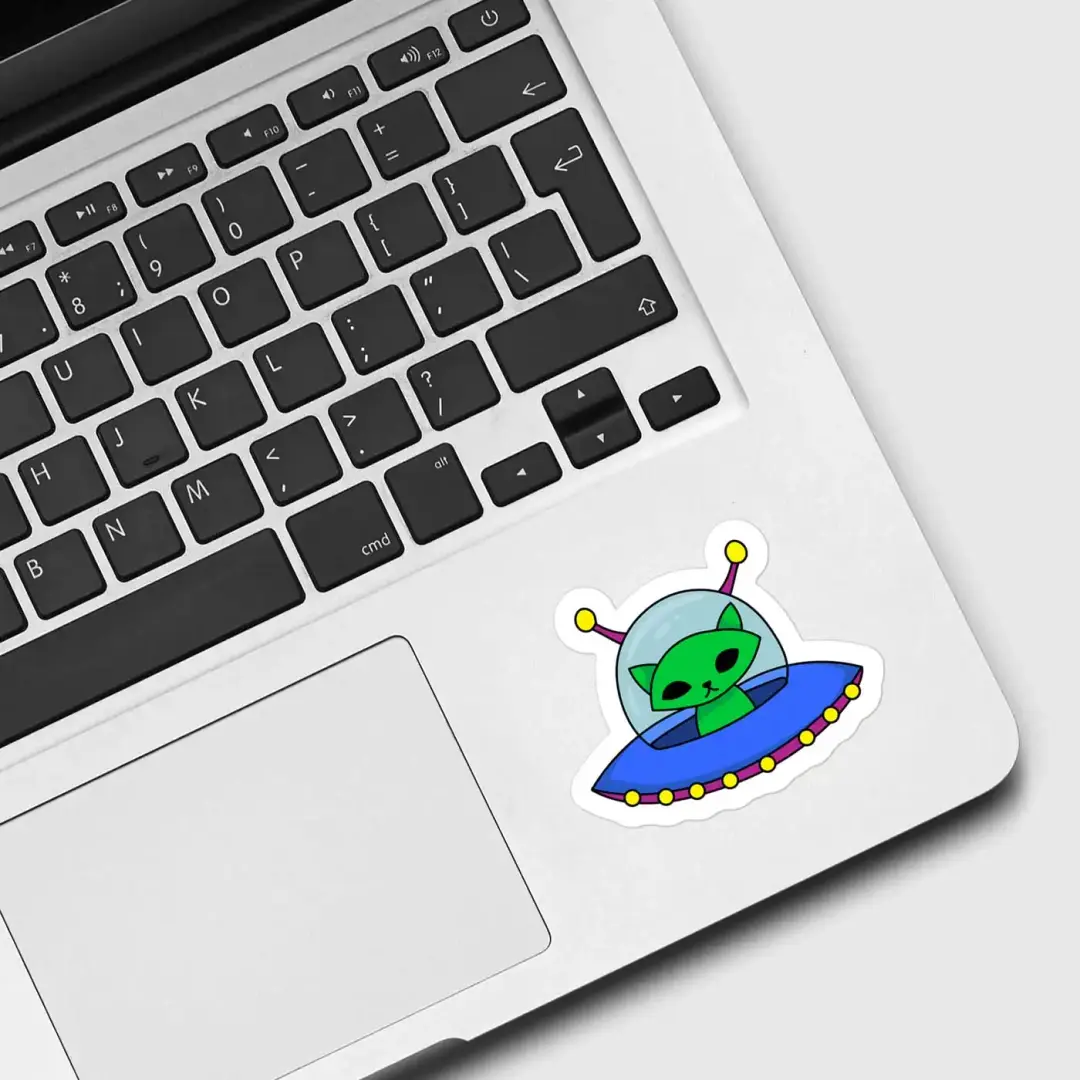Katzen-Alien Sticker