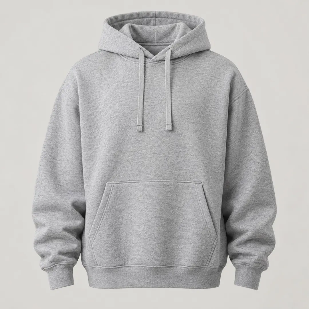 Night Market Oversized Hoodie in Heather Grey