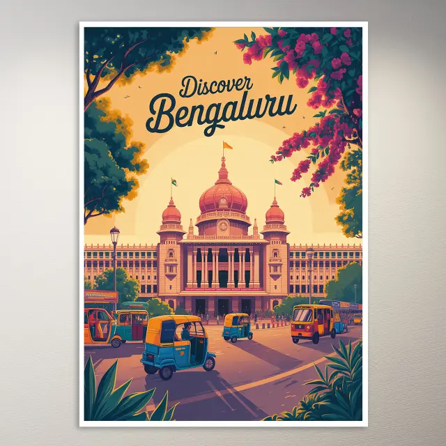 Bengaluru Reiseposter