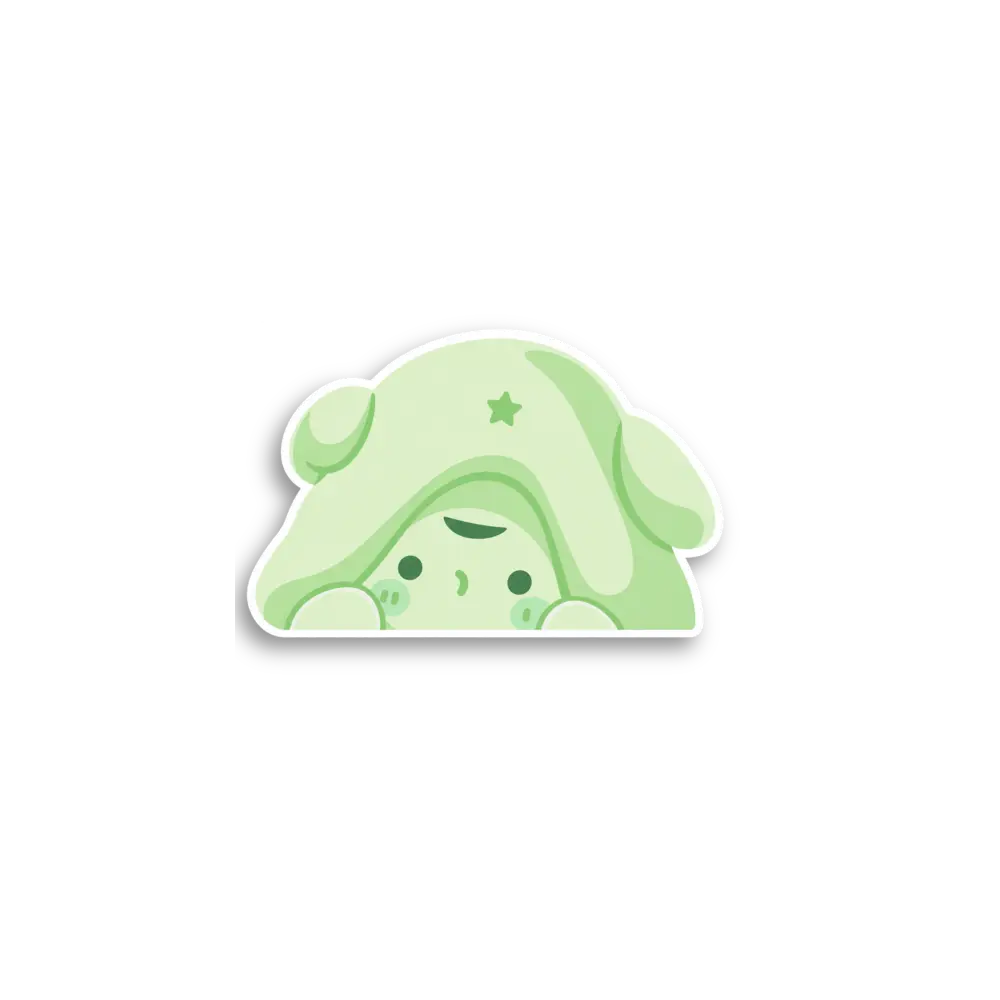 Gucker mit Schlappkapuze Sticker
