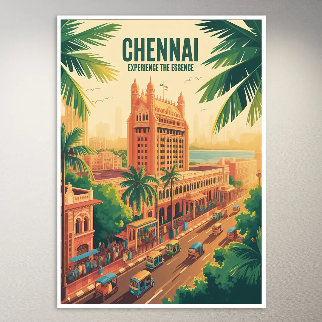 Chennai Reiseposter
