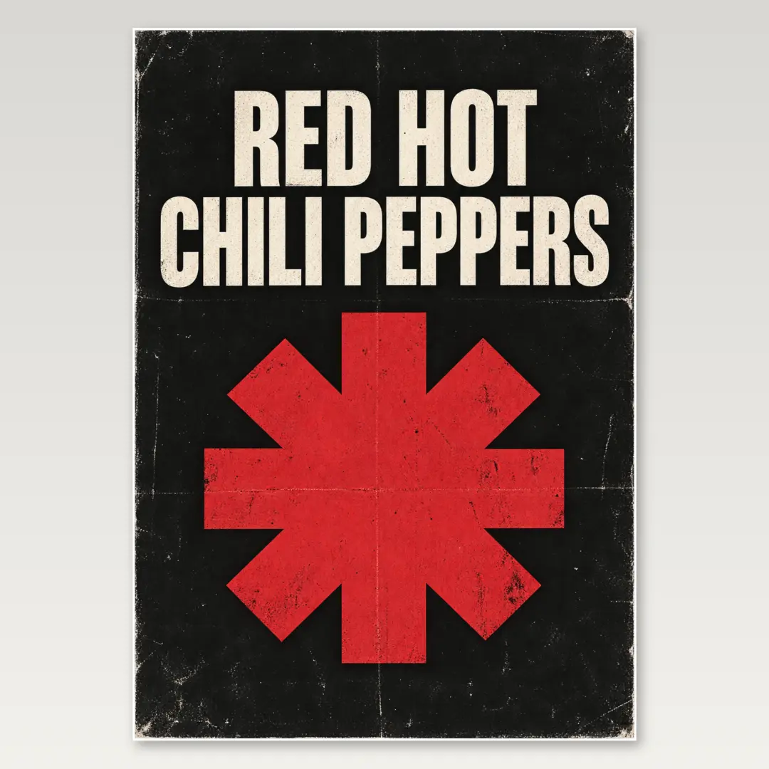 Red Hot Chili Peppers A4 Poster