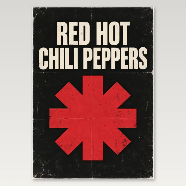 Red Hot Chili Peppers A4 Poster