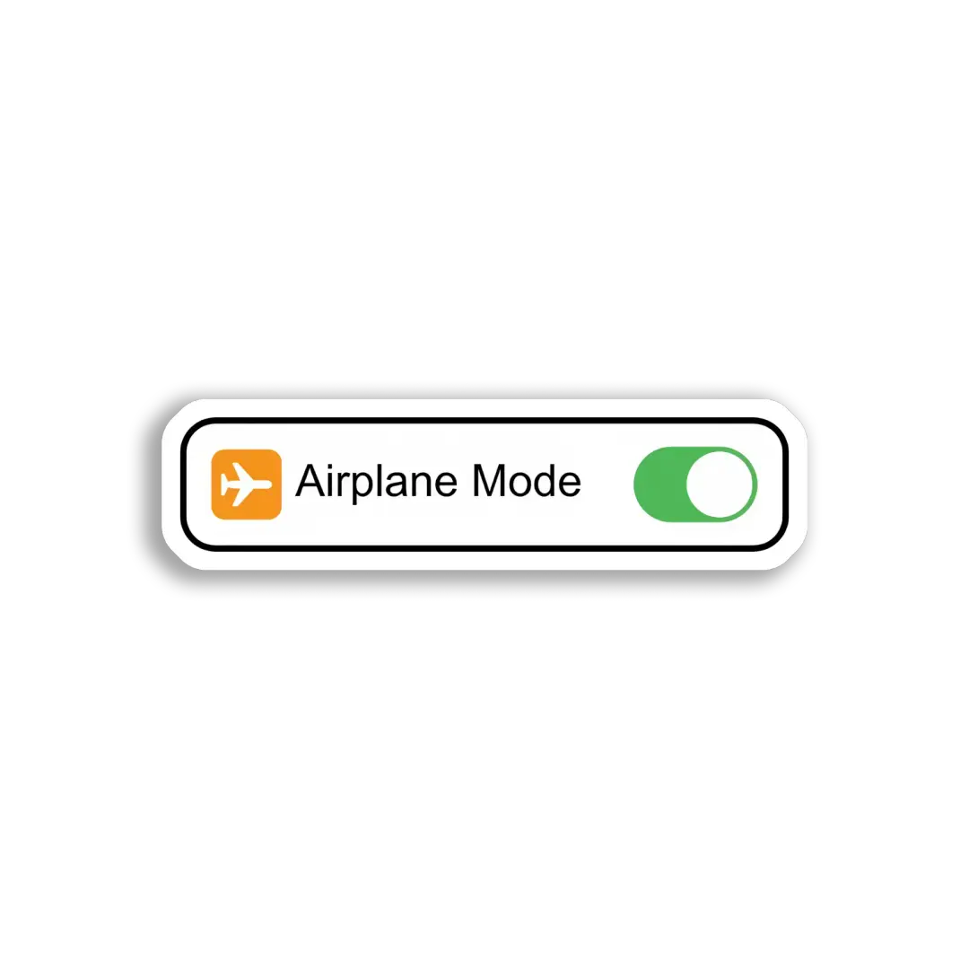Airplane Mode Is Enabled Sticker