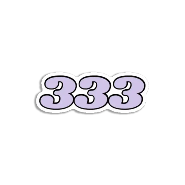 333 Angel Number Sticker