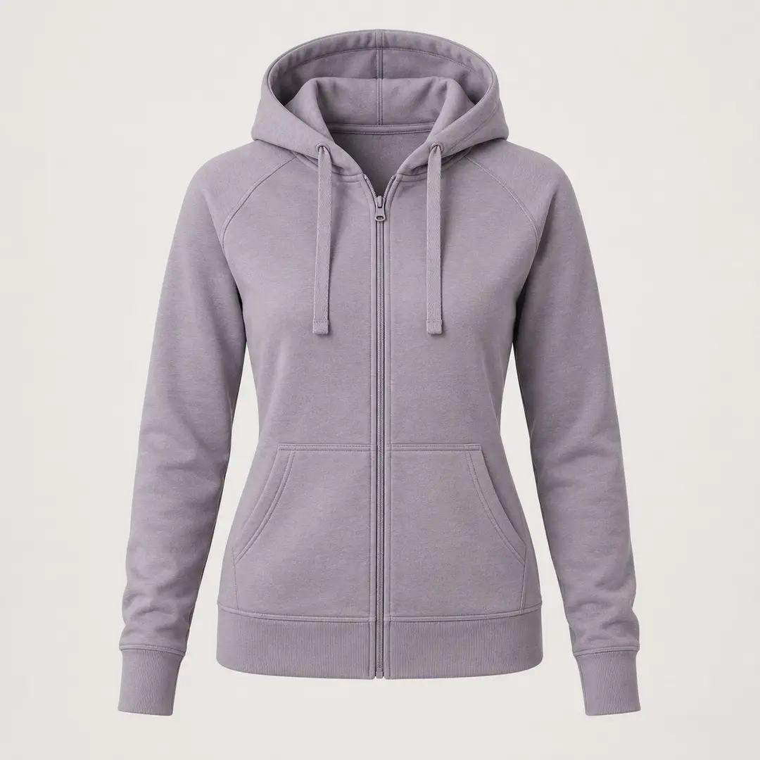 Starlight Tech Zip Hoodie in Lavender Grey