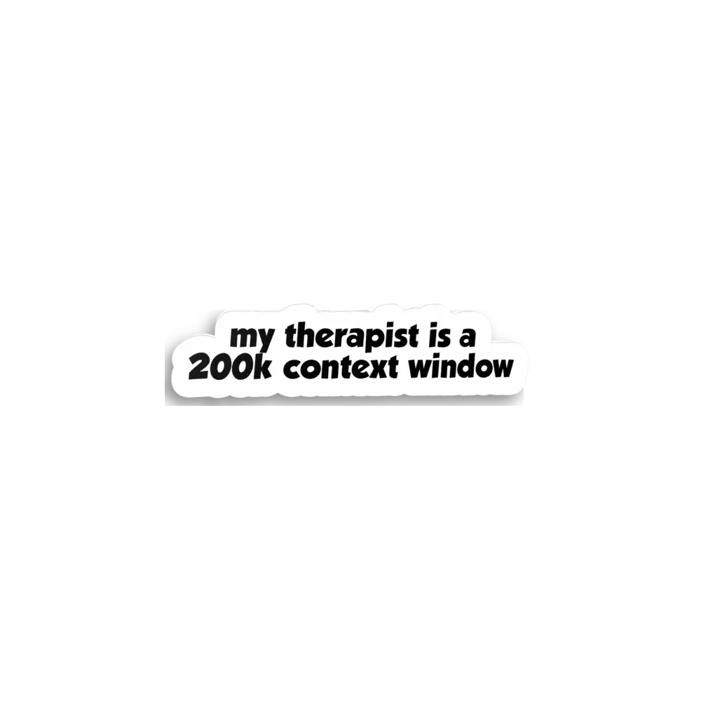 Therapeut 200k Kontextfenster Sticker