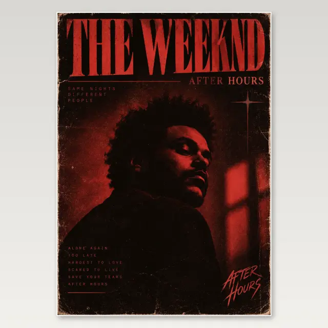 ملصق فني Weekend After Hours A4
