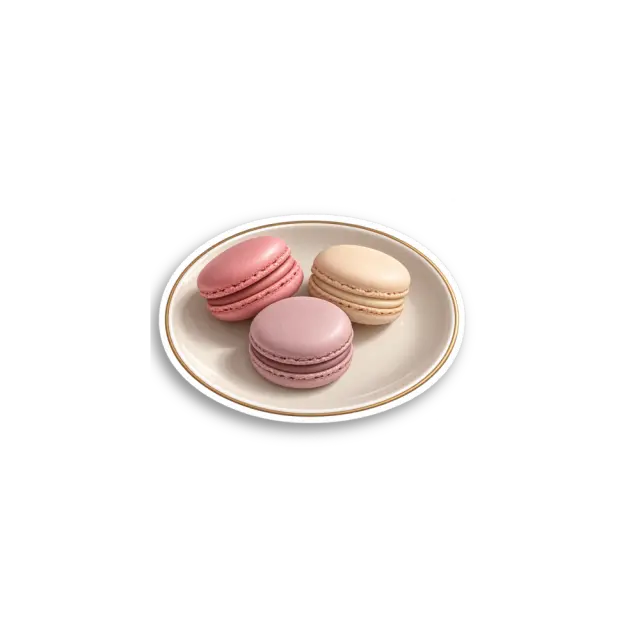 Macaron-Teller Sticker