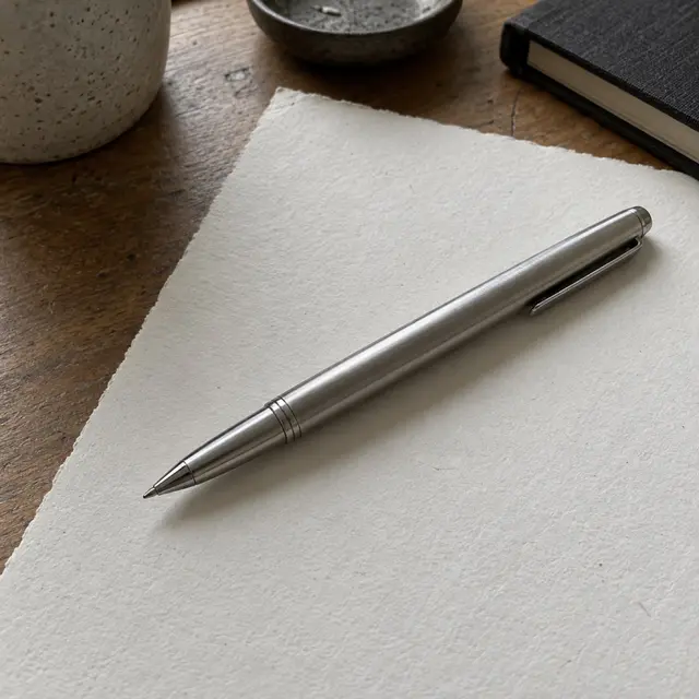 Brushed Steel Rollerball