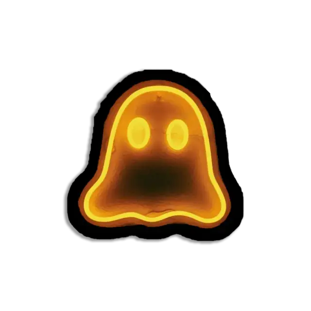 Neon Ghost Sticker