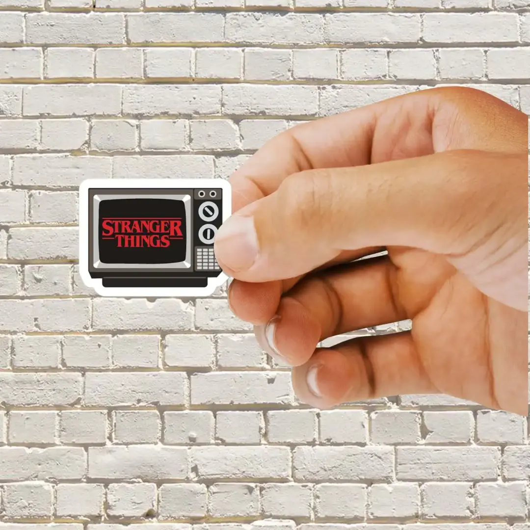 Retro TV Stranger Things Sticker
