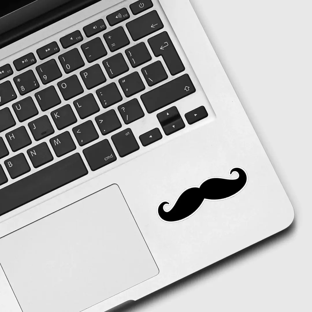 Schwarzer Schnurrbart Sticker