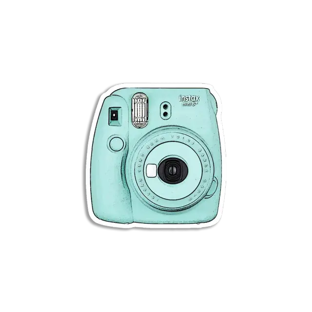 Camera - Blue Sticker