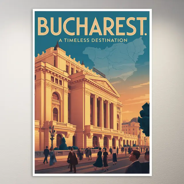Bukarest Reiseposter