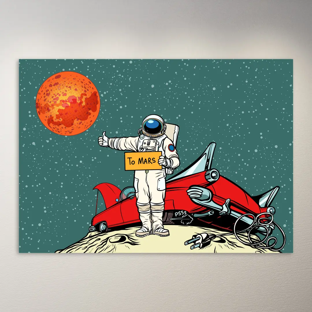 Vintage-Poster | Zum Mars Poster