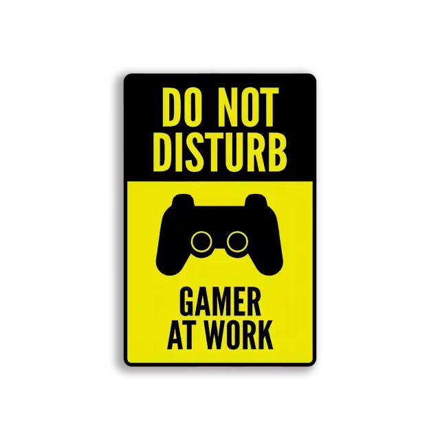 Do Not Disturb Gamer at Work Sticker