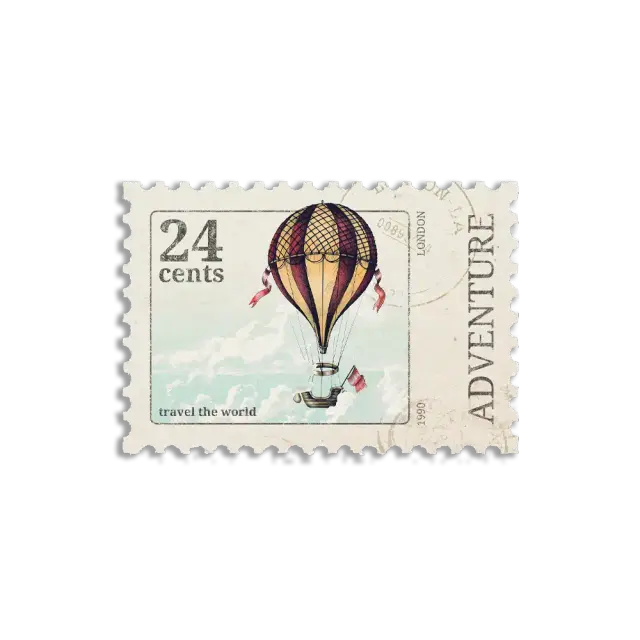 Vitnage Balloon Stamp Journal Sticker