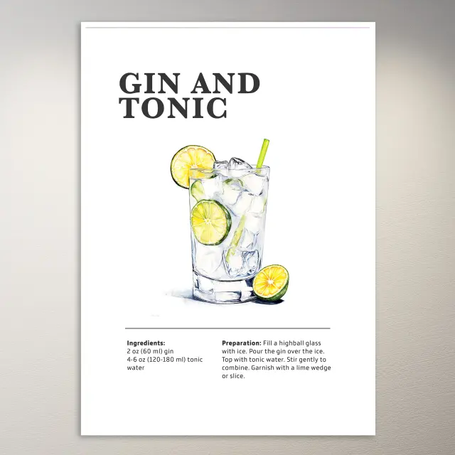Gin Tonic Poster