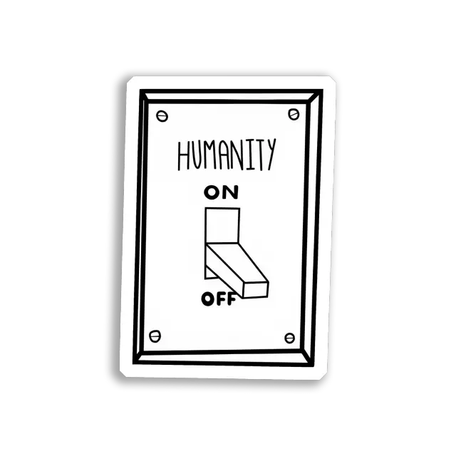 Humanity OnOff Switch Sticker