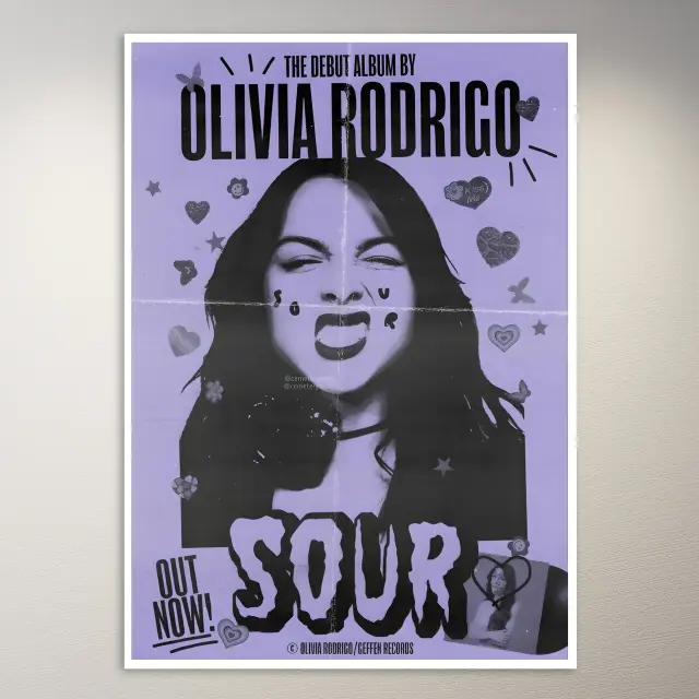 Olivia Rodrigo Sour Poster | Musik-Poster