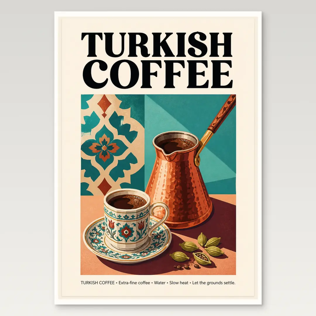 Türkischer Kaffee Poster