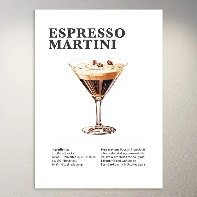 Espresso Martini Cocktail-Poster