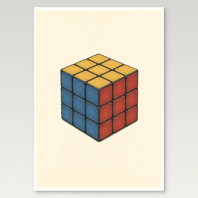 Puzzle Cube Poster
