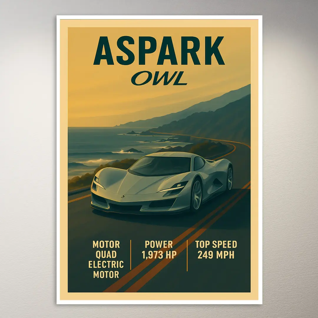 Aspark Owl Sports Car Poster