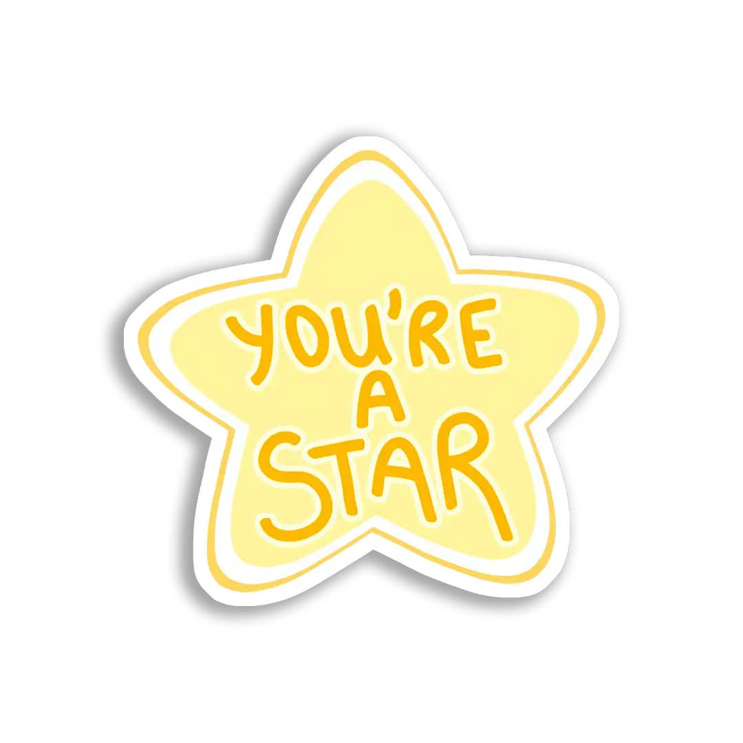 Du bist ein Star Sticker