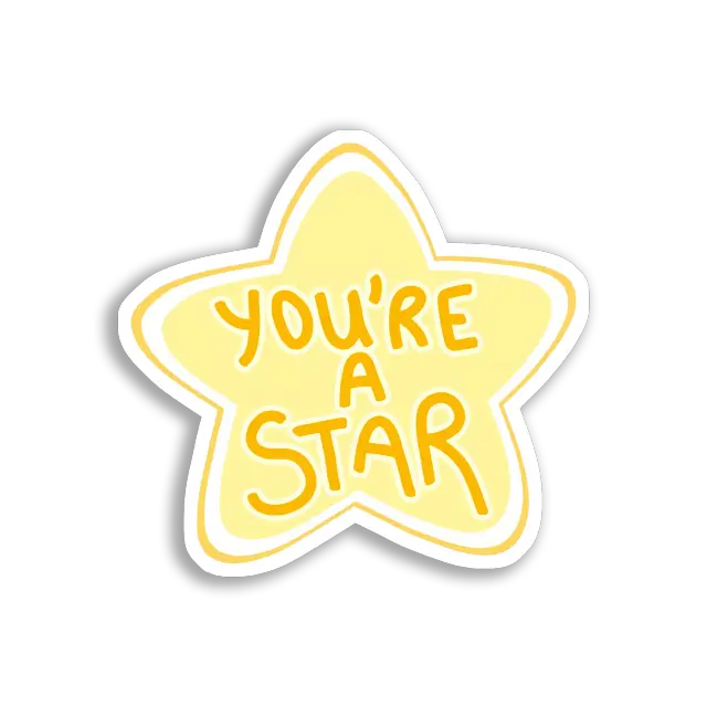 Du bist ein Star Sticker