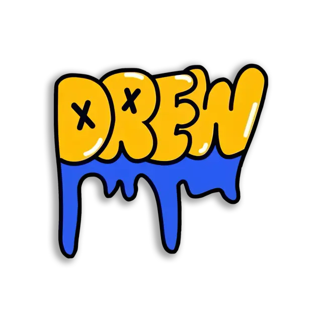 Drippy Drew Logo Sticker