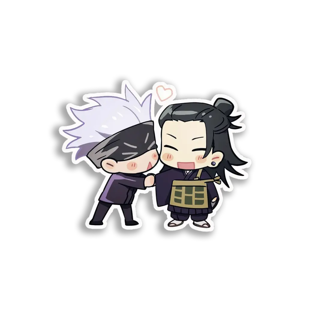 Anime Boy Chibi Couple Sticker