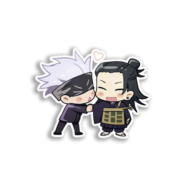 Anime Boy Chibi Couple Sticker