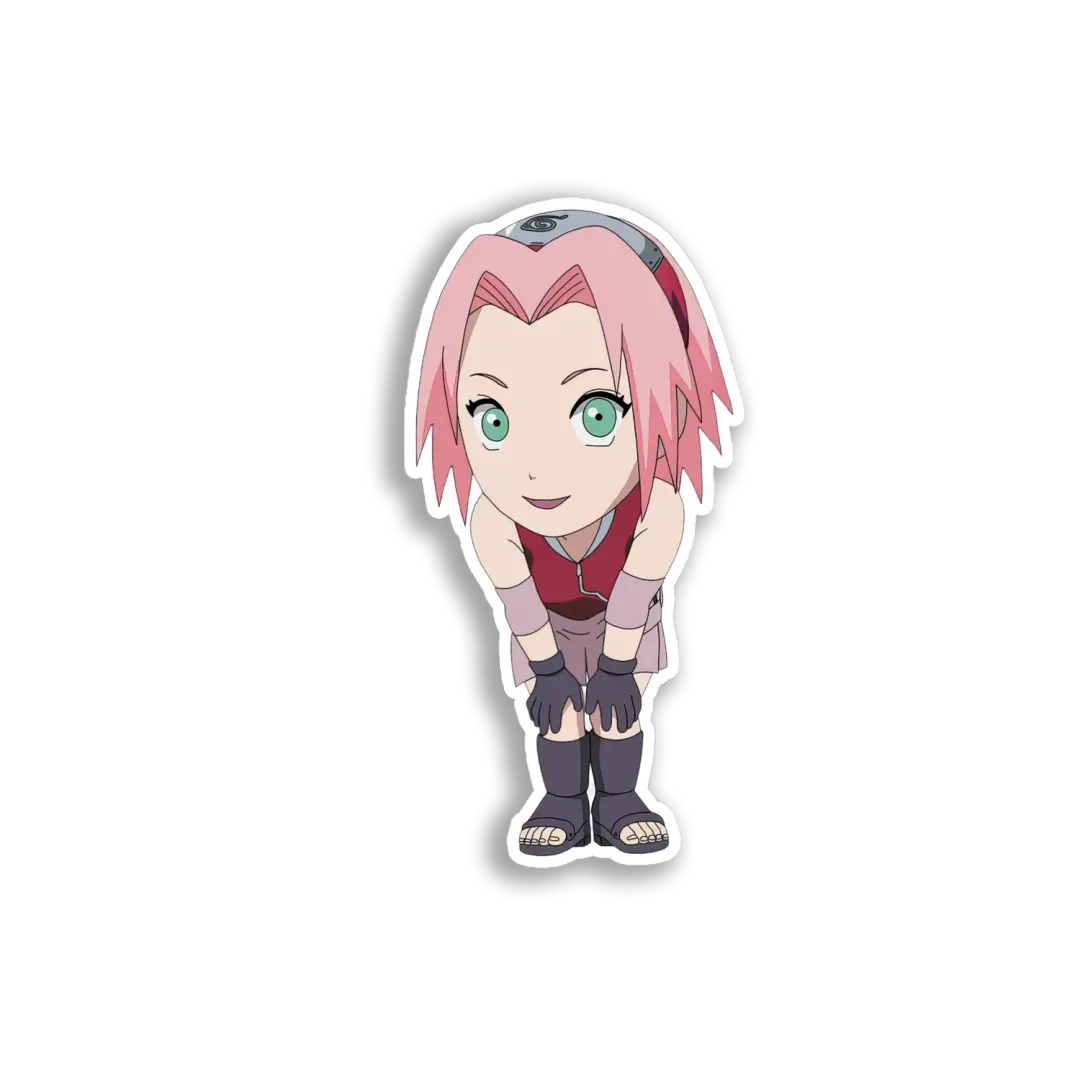 Sakura Chibi-Figur-Sticker