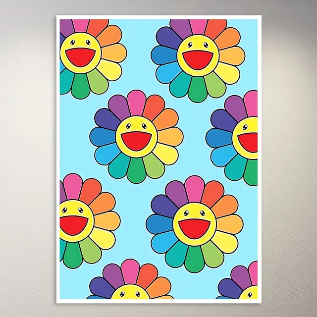 Fröhliche Sonnenblumen | Ästhetik-Poster