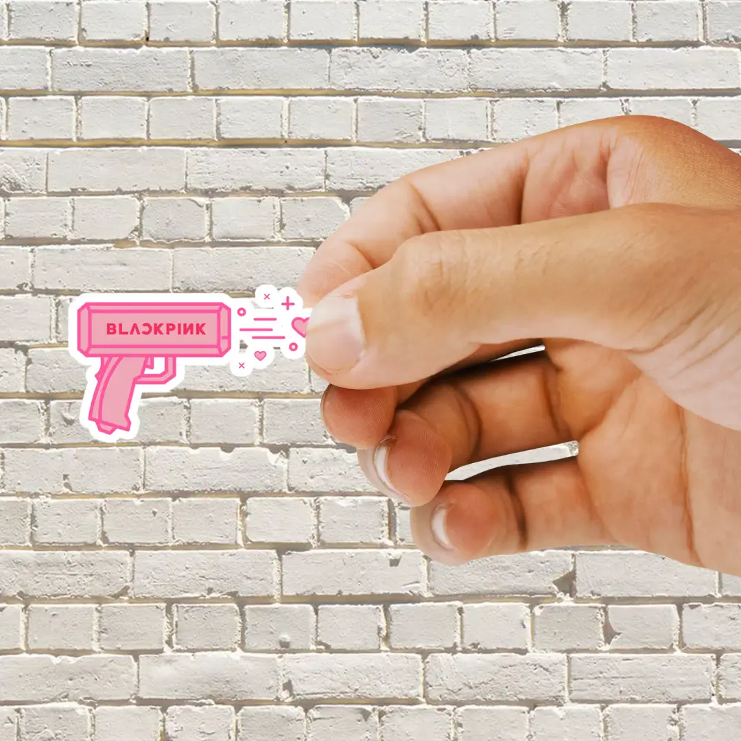 BlackPink Pink Gun Sticker