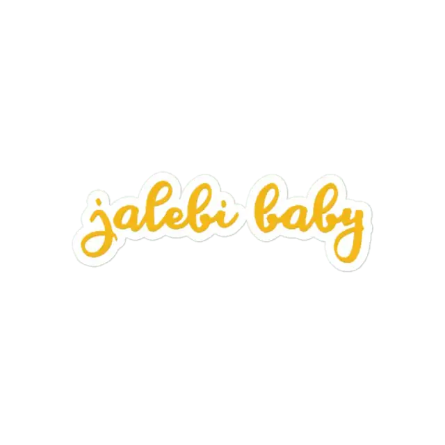 ملصق فن Desi بعبارة Jalebi Baby