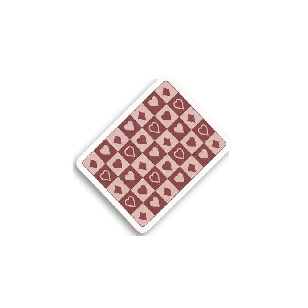 Herzmuster-Karten-Sticker