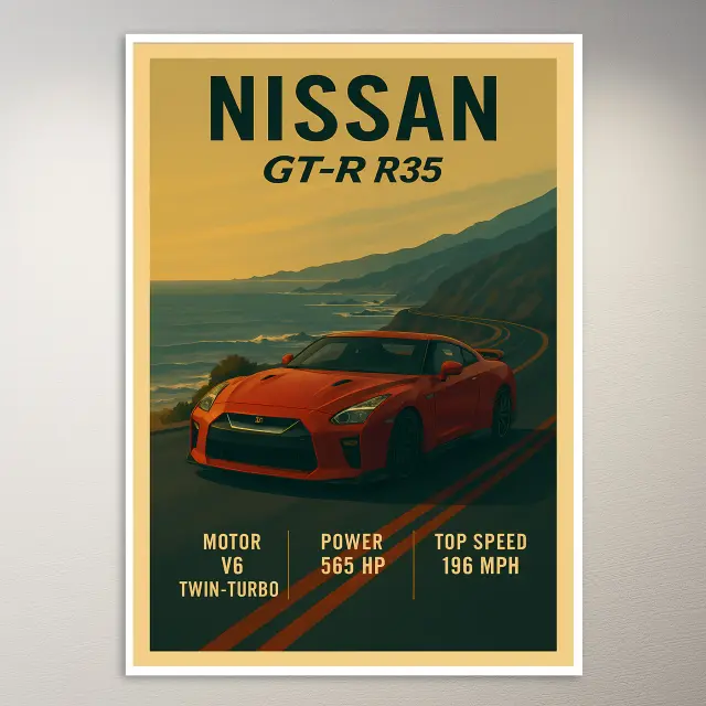 Nissan GT-R R35 Poster