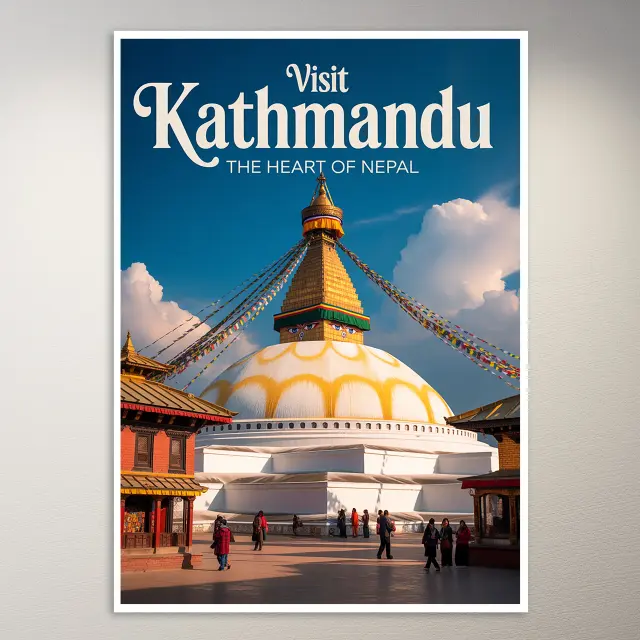 Kathmandu Reiseposter