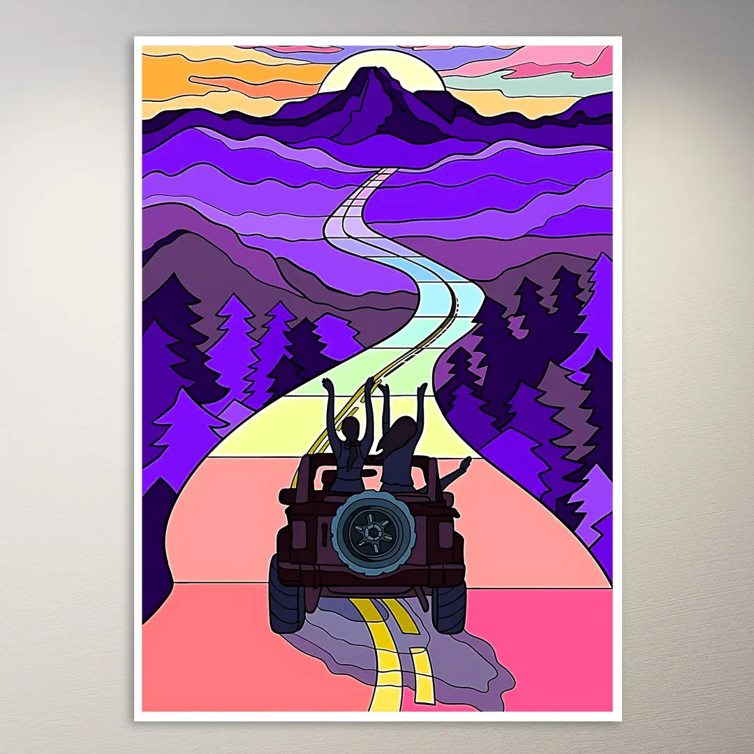 Trippy Kunst-Poster