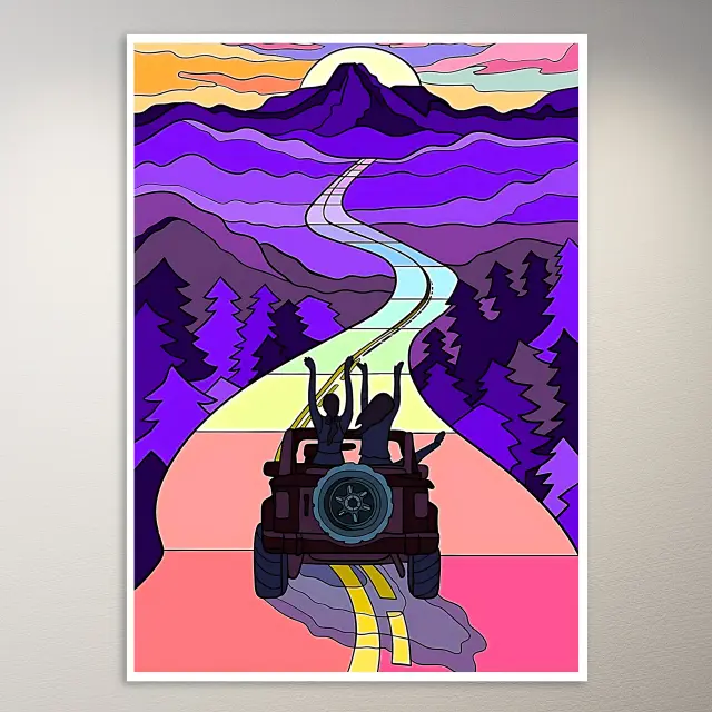 Trippy Art Poster