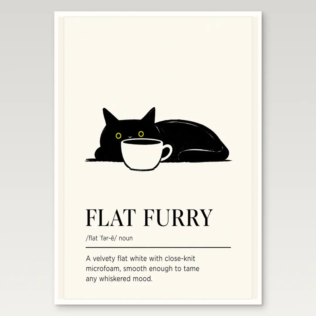 Flat Furry Poster