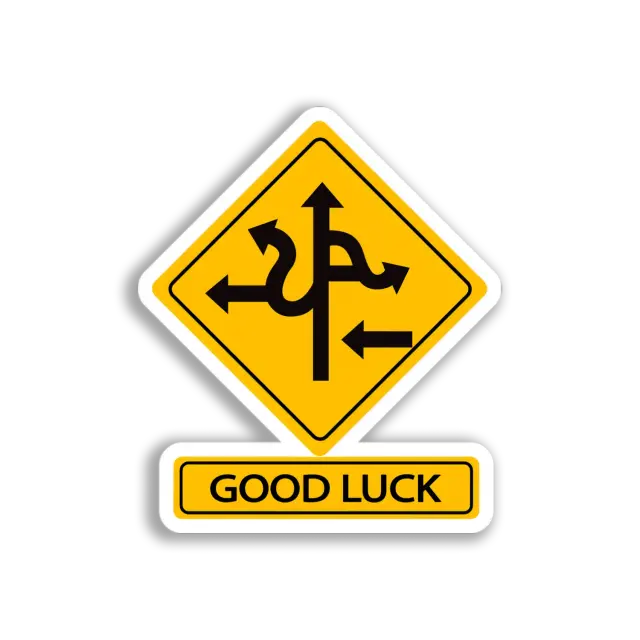 Complex Road Sign Sticker