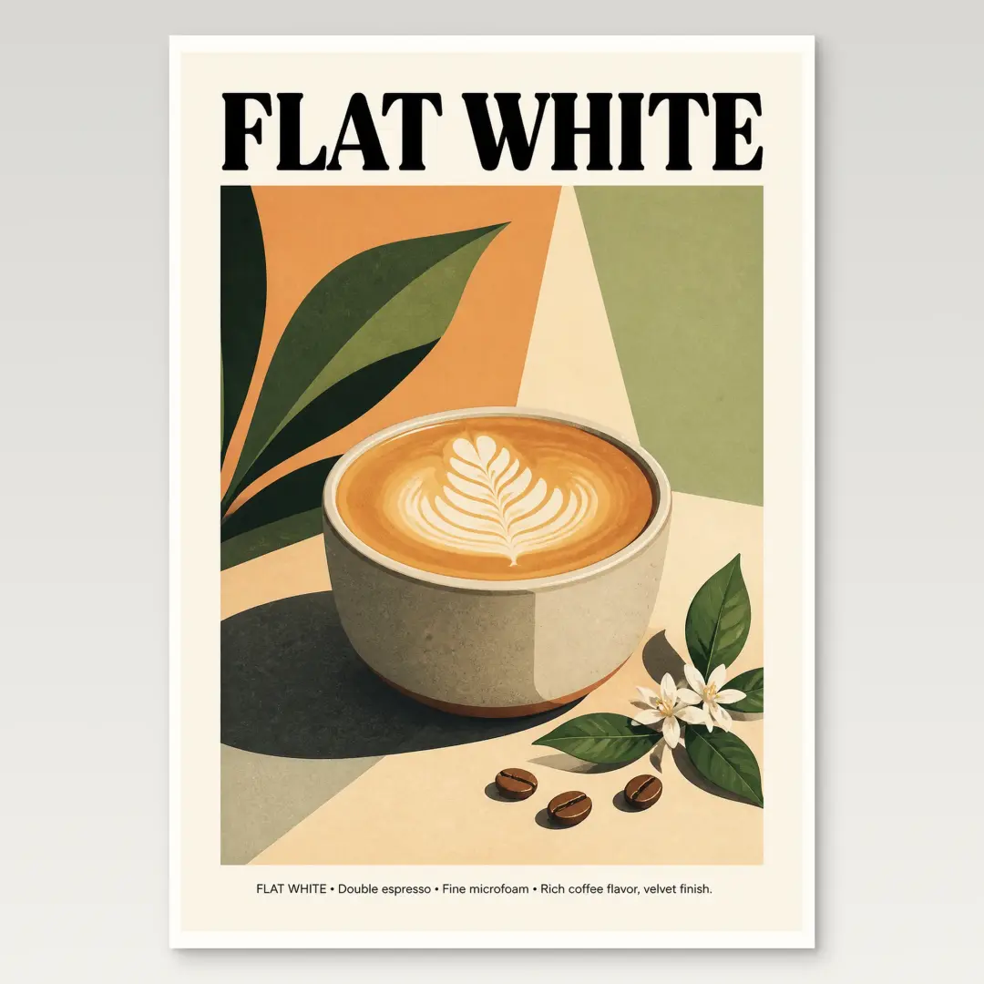 Flat White Poster